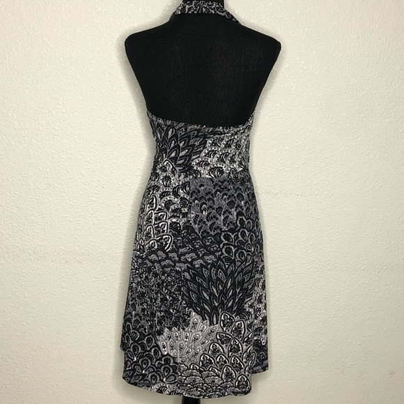 Cristinalove black/white halter dress - Picture 3 of 7